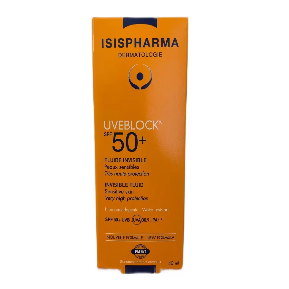 ISISPHARMA UVEBLOCK SPF50 Fluide invisible 40 ml – Image 2