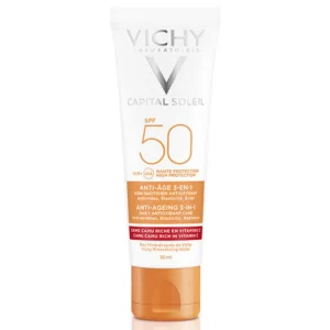 VICHY CAPITAL SOLEIL  ANTI AGE 3 EN 1 SPF50+