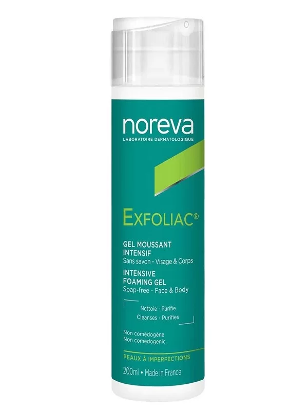 Noreva EXFOLIAC Gel Moussant 200ml – Image 3