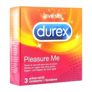 Durex Pleasure Me Boite de 03 Préservatifs