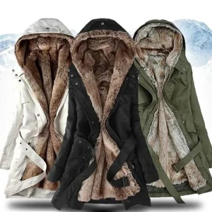 Manteau d'hiver chaud en fausse fourrure
