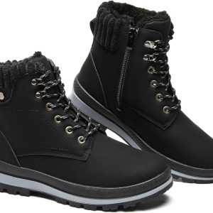 Yvette - Bottes de combat doublées de fourrure