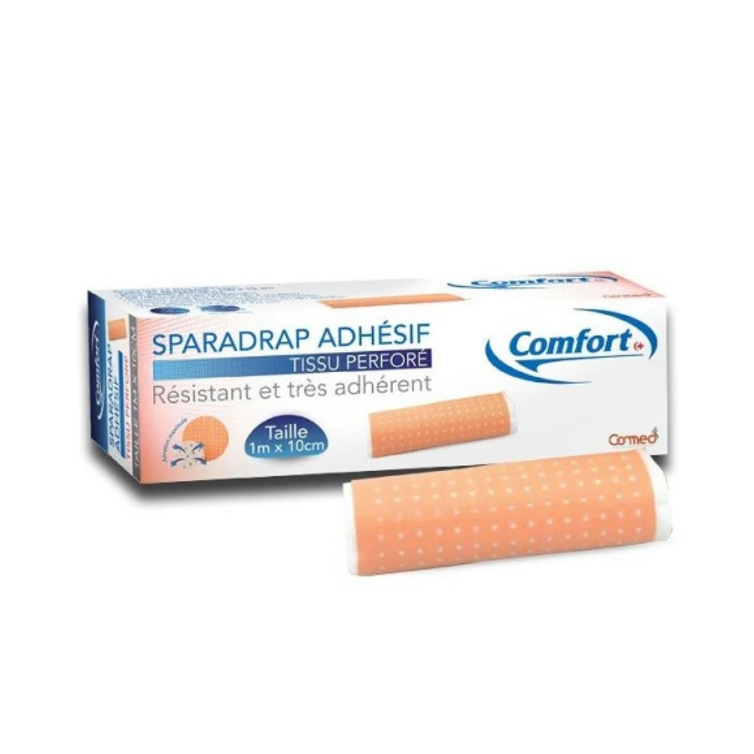 Sparadrap Perforé CONFORPLAST rouge 5m×10cm – Image 2