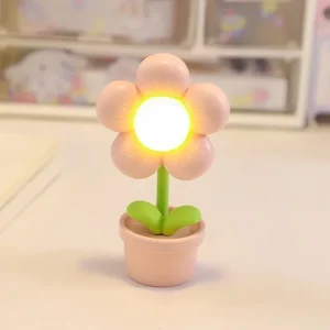 BloomLite - Petite Lampe de Table en Forme de Fleur