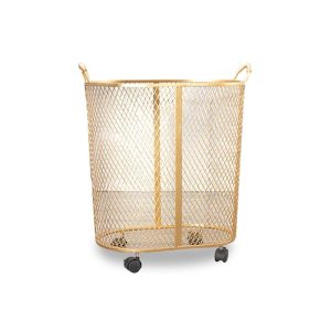 Corbeille à Linge Design sur Roulettes Doré