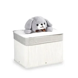 Panier à Linge Bambou Bébé Blanc