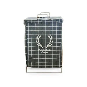 Panier à Linge Design Contemporain Gris