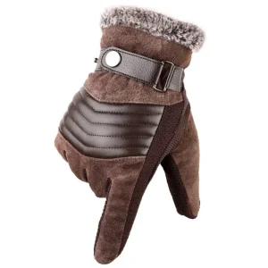 Gants en cuir décontractés pour hommes